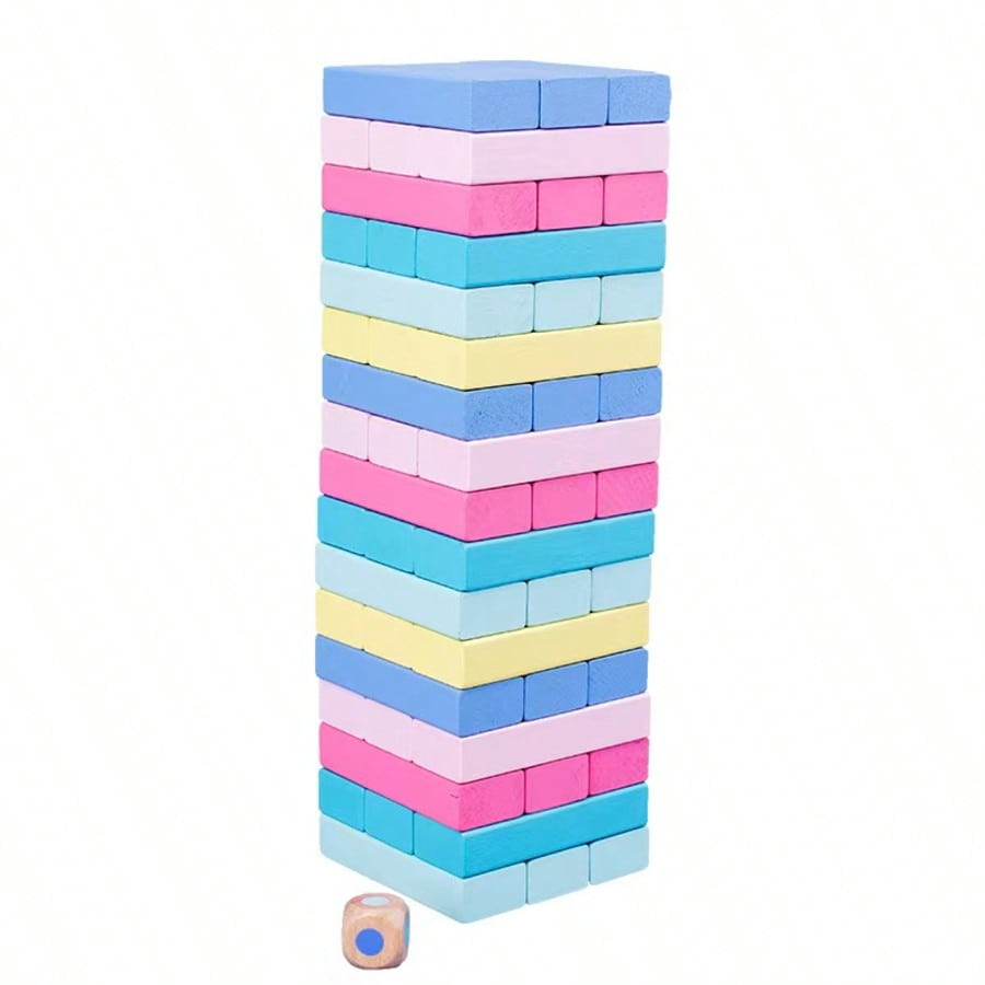 Wooden Stacking Tumbling Tower - đánh giá và giá Kids Education Number