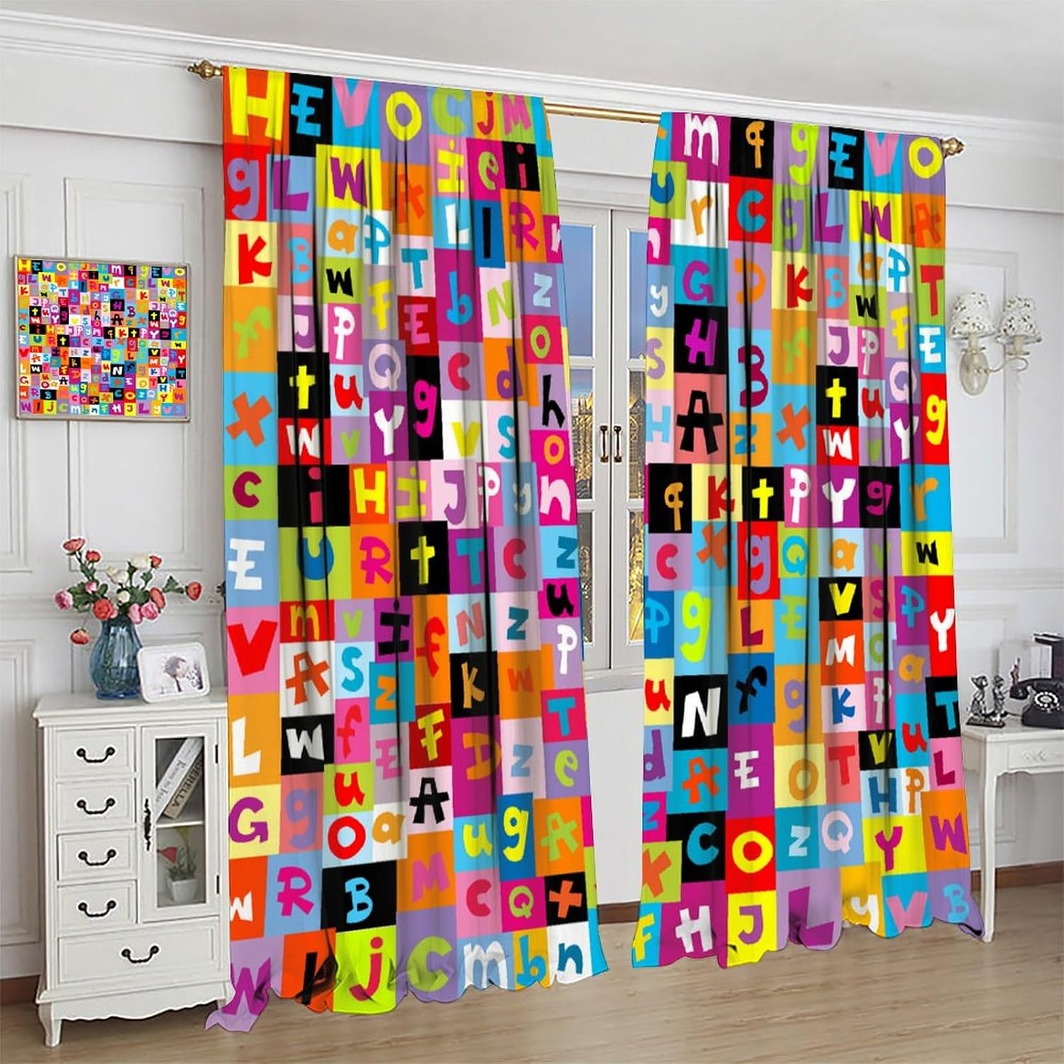 Multicolor ABC Block Curtain P - đánh giá và giá Abc Kids Early Education